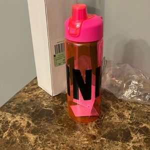 Pink water bottle